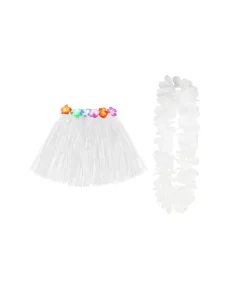White Hula Raffia Set 2pk