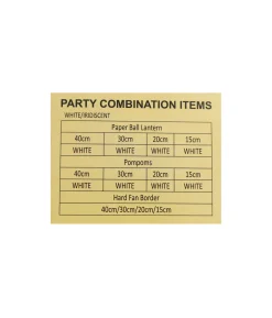 White/Iridescent Decoration Wall Kit