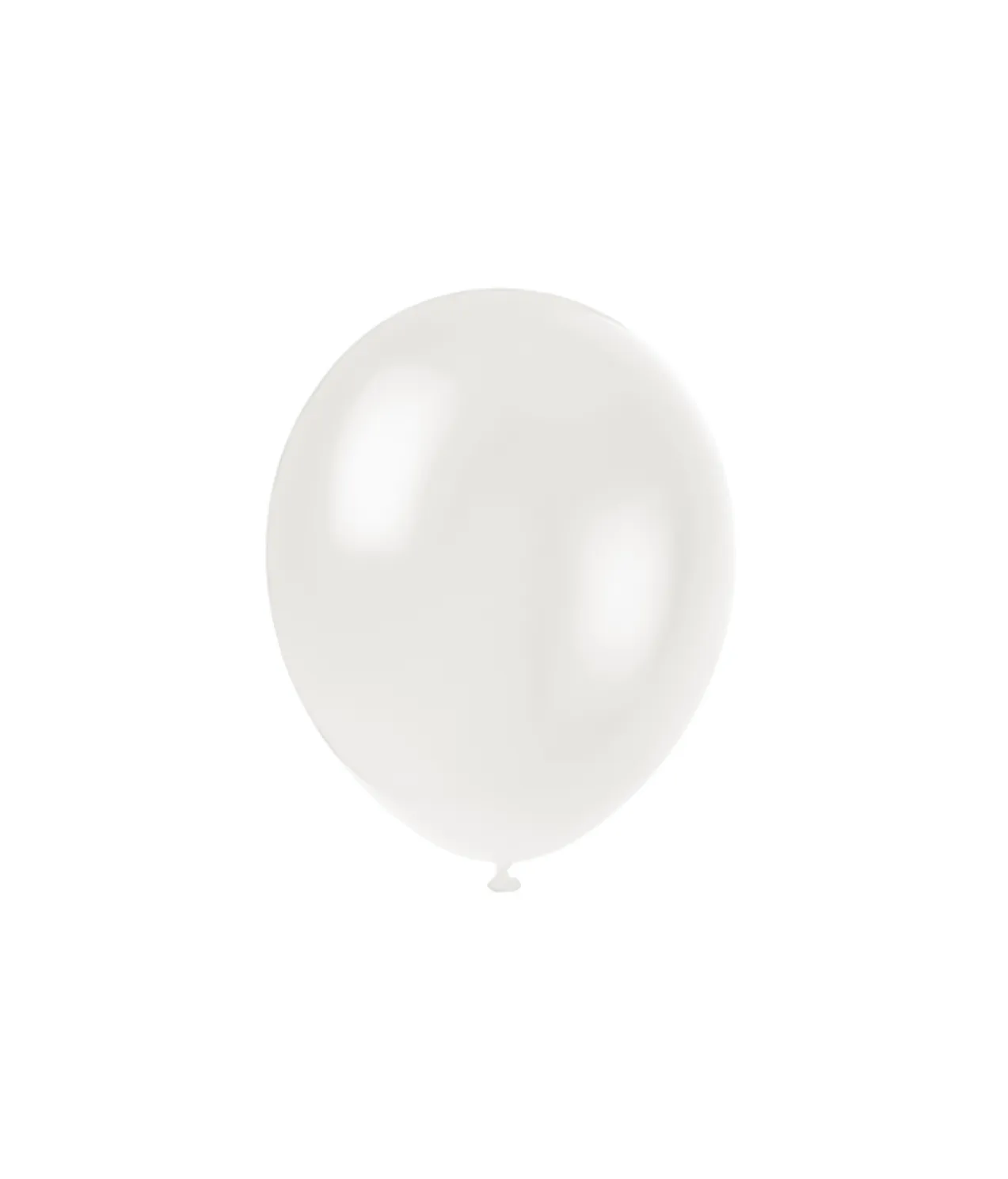 White Latex Plain Balloons 5inch 50pk