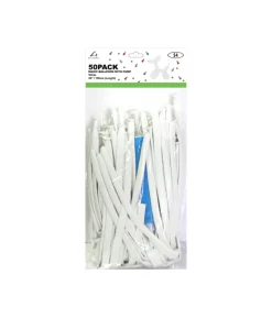 White Magic Balloons With Pump 50pcs
