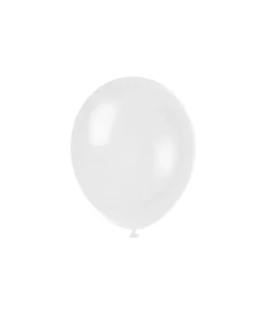 White Metallic Latex Balloons 12inch 50pk