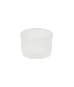 White Mini Colored Glass Candle Cup 5.5 x 3.7cm 1pc