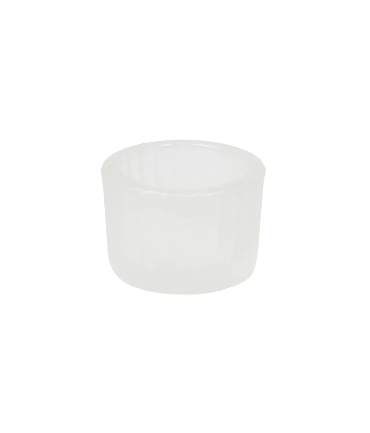 White Mini Colored Glass Candle Cup 5.5 x 3.7cm 1pc