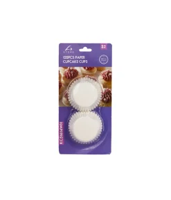 White Paper Cupcakes Cups 120pc 9cm