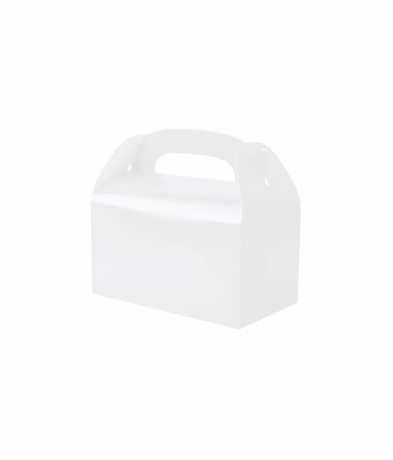 White Paper Treat Box 6pc (Side Seal)
