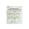 White Party Glasses with Eyebrows and Beard 3 Sets 15 x 5.5cm