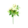 White Peony 2 Head 45cm