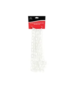 White Plastic Chain 6mm x 75cm 5pc