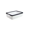 White Plastic Storage Bin 29×21.7x9cm
