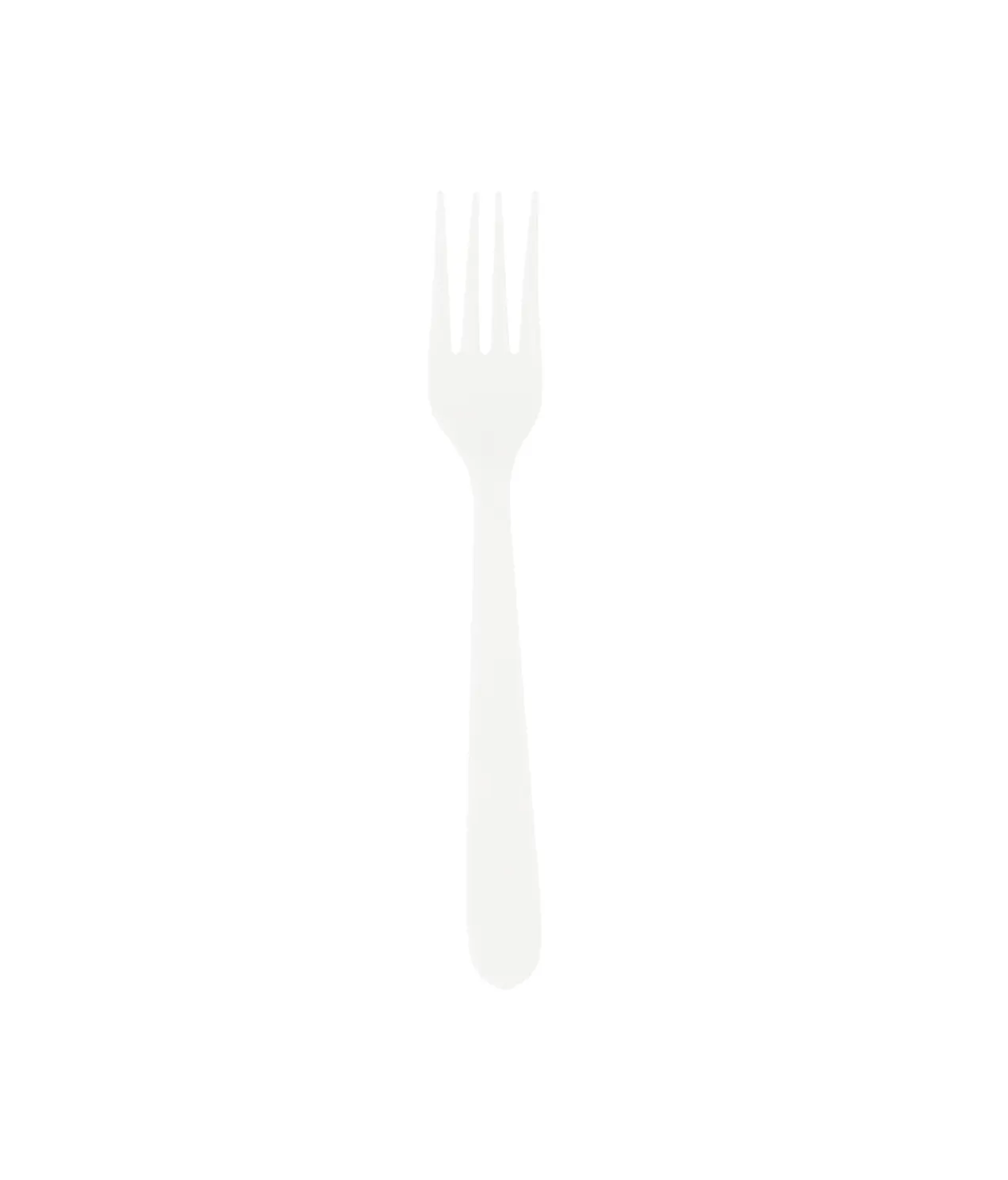 White PP Reusable Forks 50pc 18cm