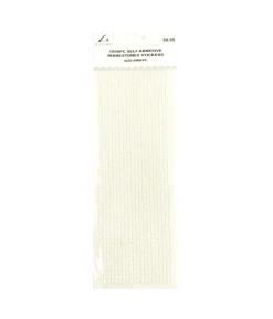 White Rhinestones Stickers 4mm 1000pc