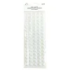 White Rhinestones Stickers 12mm 80pc