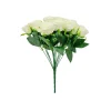 White Rose Bush 18 Head 47cm