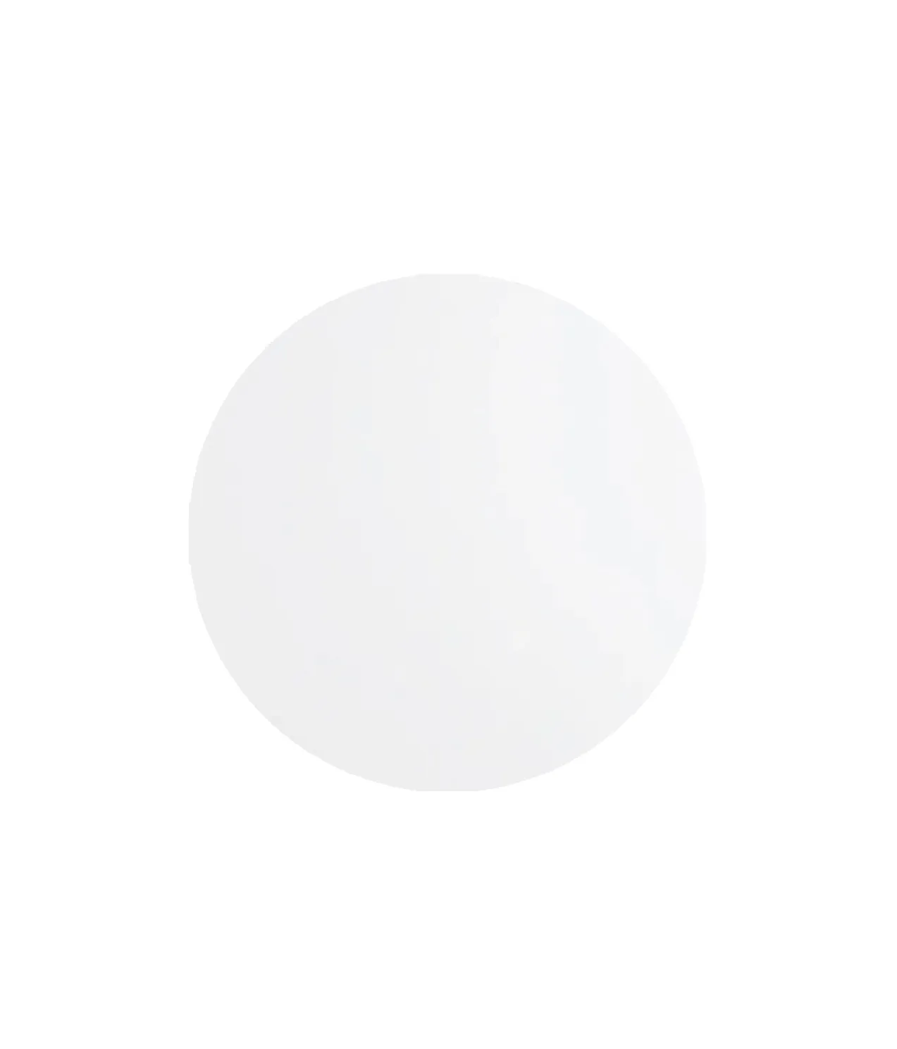 White Round Masonite Cake Board 8in
