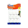 White Self-Stick Hooks 4cm 9 Pack