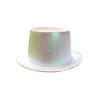 White Shiny Pearl Top Hat