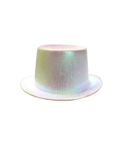 White Shiny Pearl Top Hat