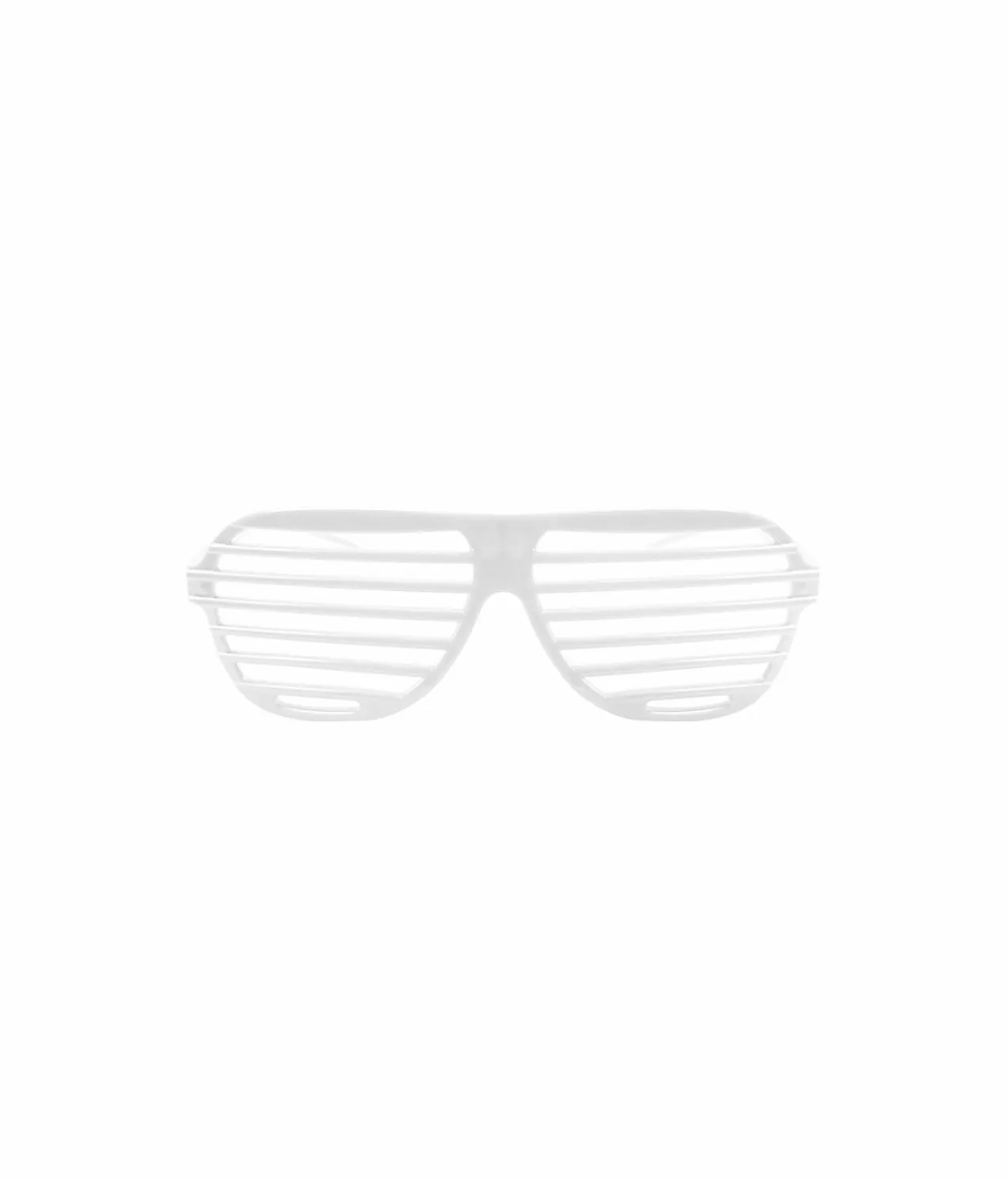 White Shutter Shade Glasses
