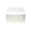 White Single Layer Transparent Cake Box 10in