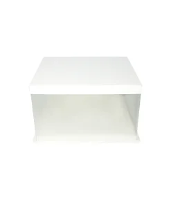White Single Layer Transparent Cake Box 10in