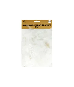 White Small Goose Feathers 20g