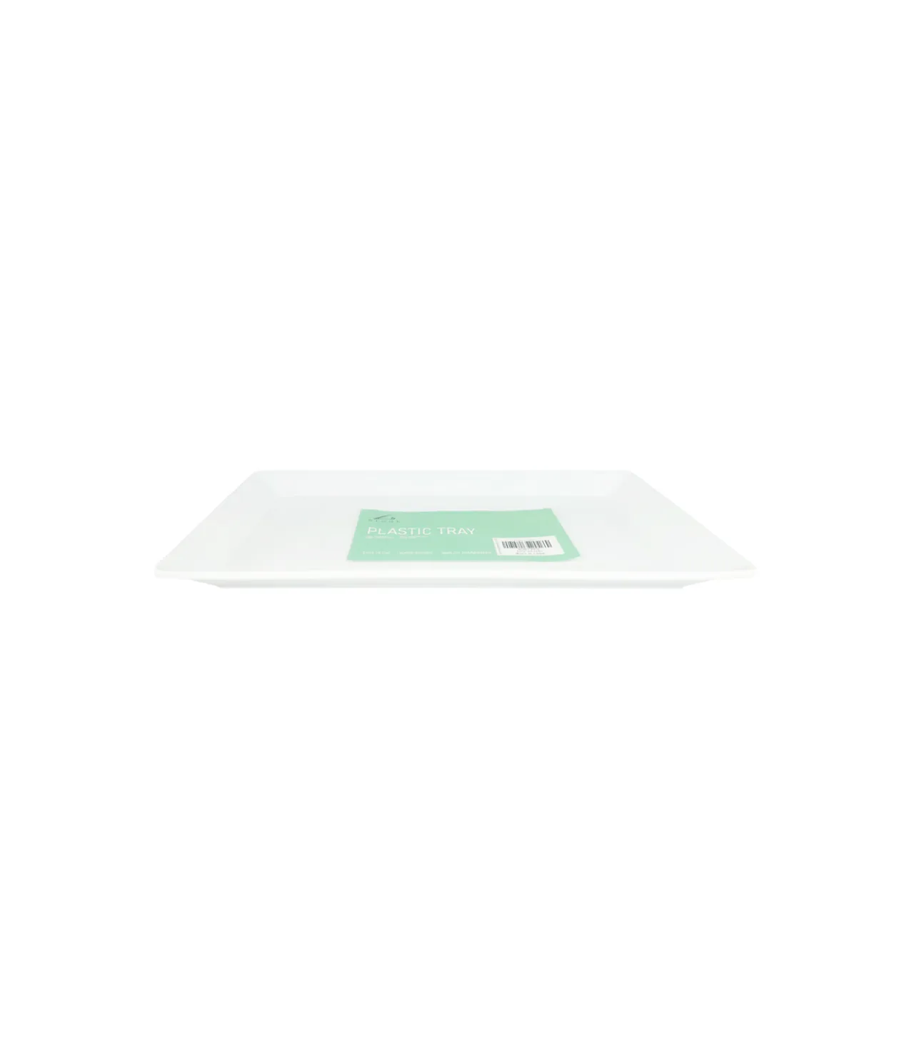 White Square Plastic Tray