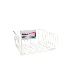White Stacker Basket 22 x 42 x 47cm