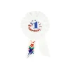 White 1st Birthday Badge 8×15.5cm