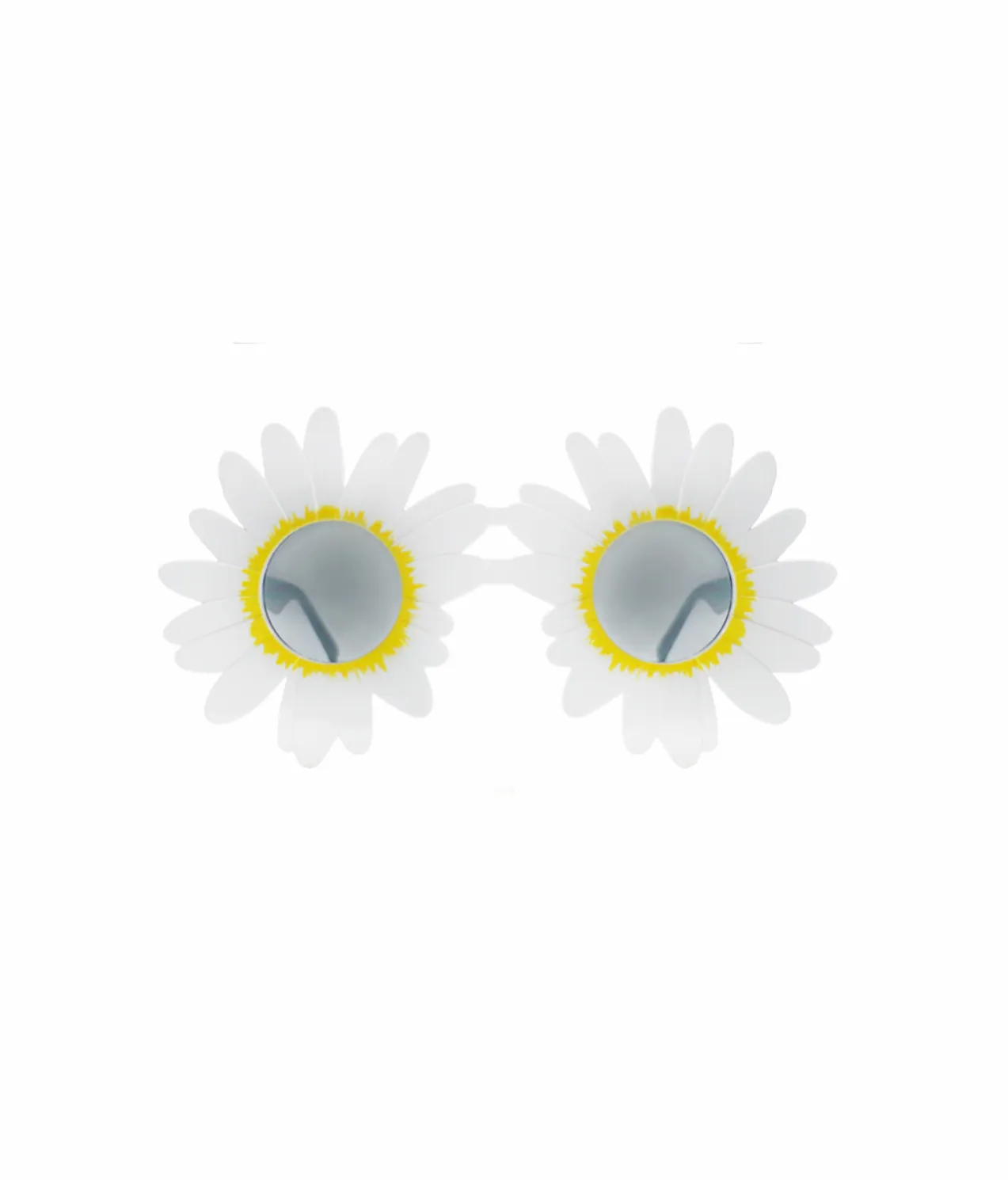 White Sunflower Party Glasses