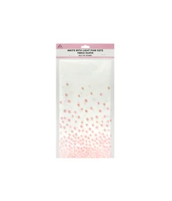 White Tablecloth With Pink Dots