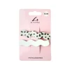 White Wave Design Hair Clip Set 2pk