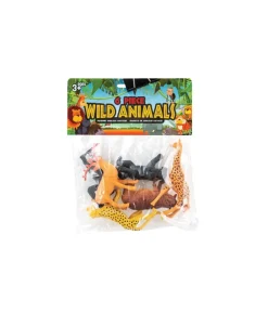 Wild Animal Figures Assorted 6pc