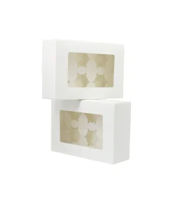 6 Window Cupcake Box 24Â x 16.4 x 7.5cm 2pk