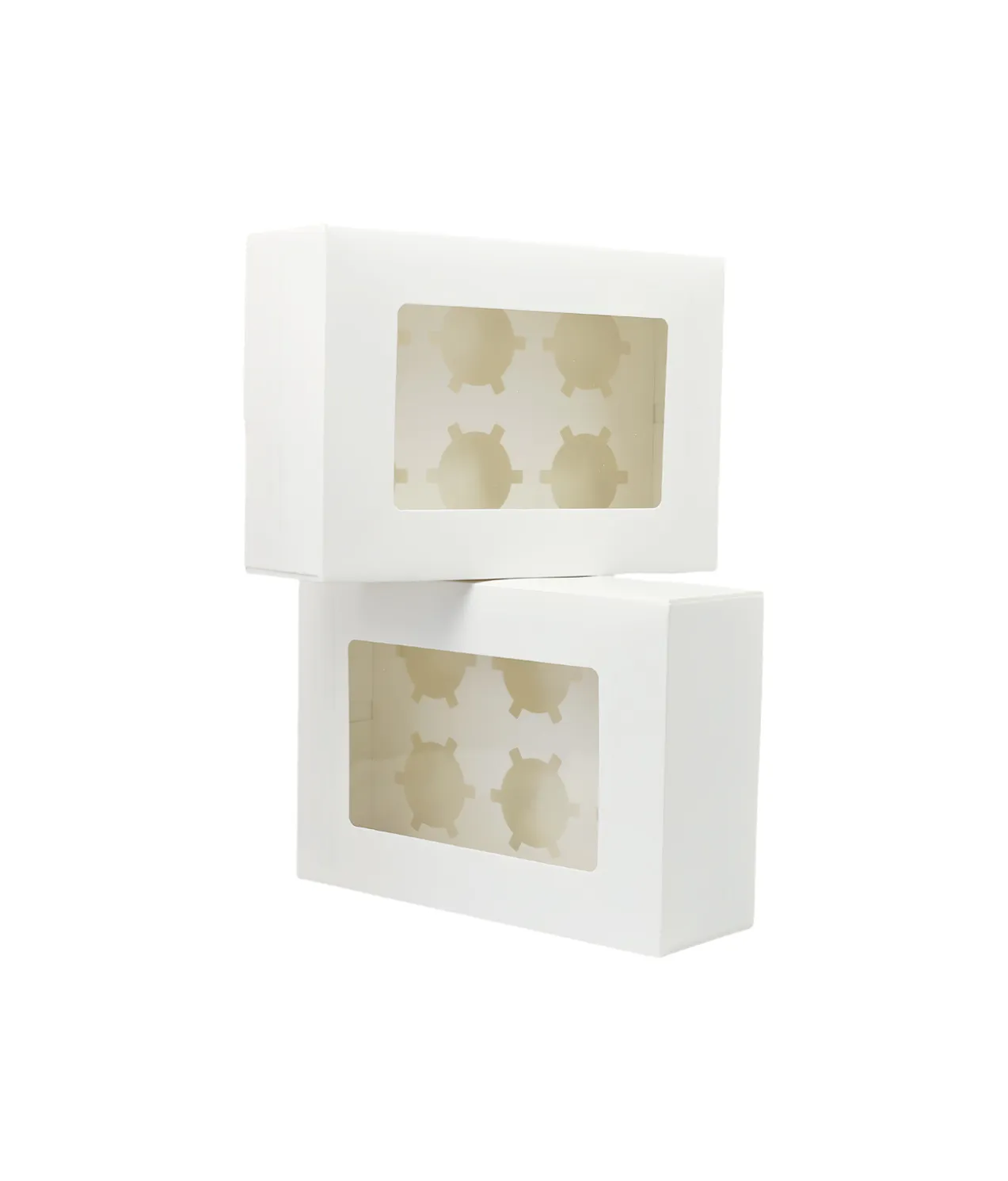 6 Window Cupcake Box 24 x 16.4 x 7.5cm 2pk