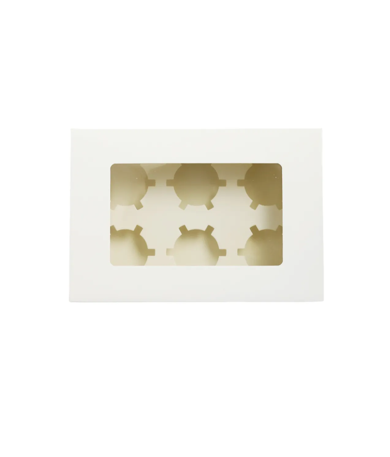 6 Window Cupcake Box 24 x 16.4 x 7.5cm 2pk