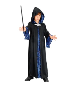 Wizard Robe Black & Blue Child