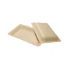 Wooden Rectangle Plate Large 6pc