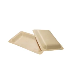 Wooden Rectangle Plate Large 6pc