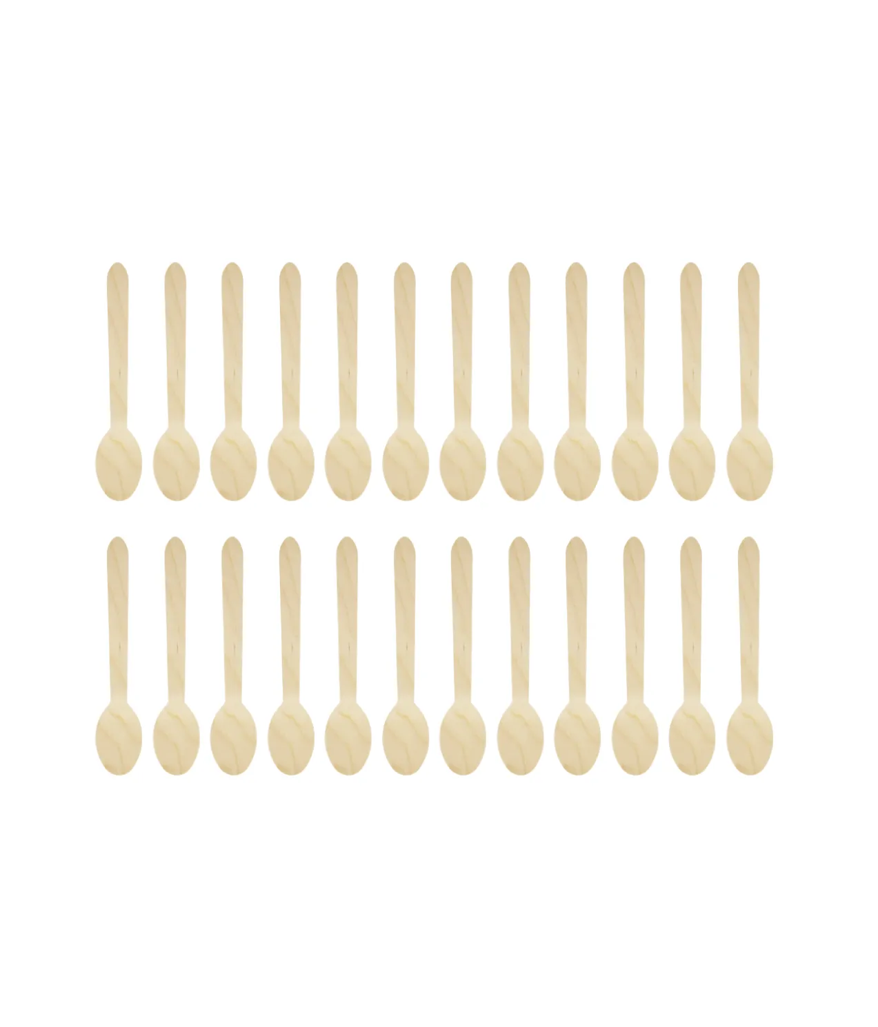 Wooden Spoons 16cm 24pk