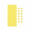 Yellow Balloon Stick & Cup Set 12pk
