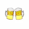 Yellow Beer Party Glasses