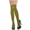 Yellow & Black Striped Party Stockings