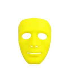 Yellow Full Face Plastic Mask