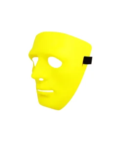 Yellow Full Face Plastic Mask