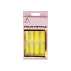 Yellow Glitter Press On Nails 24pc