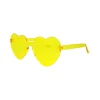 Yellow Heart Shape Glasses