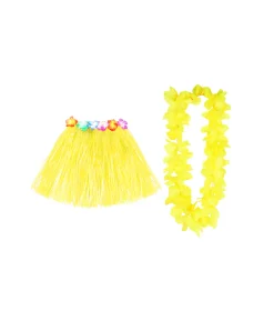 Yellow Hula Raffia Set 2pk