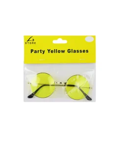 Yellow Lennon Party Glasses
