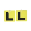 Yellow L Plate with Suction 2pc