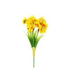 Yellow Narcissus Flower 3 Heads 35cm